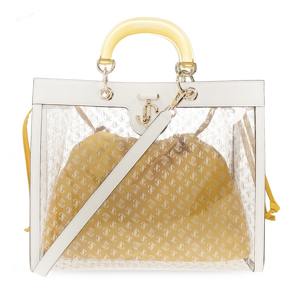 Jimmy Choo WHITE ‘Varenne’ shopper bag